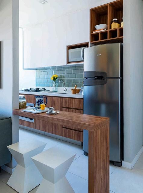 <span>Os azulejos do tipo subway tile (Metrô Sage, 10 x 20cm, da Eliane. Bertolaccini) destacam a parede da pia.</span>Projeto das arquitetas Fabiana Silveira e Patricia de Palma, do escritório SP Estúdio. <span>Os azulejos do tipo subway tile (Metrô Sage, 10 x 20cm, da Eliane. Bertolaccini) destacam a parede da pia.</span>Projeto das arquitetas Fabiana Silveira e Patricia de Palma, do escritório SP Estúdio.