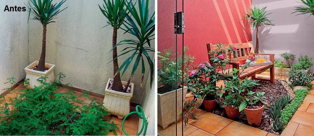 Jardim renovado em apenas três dias