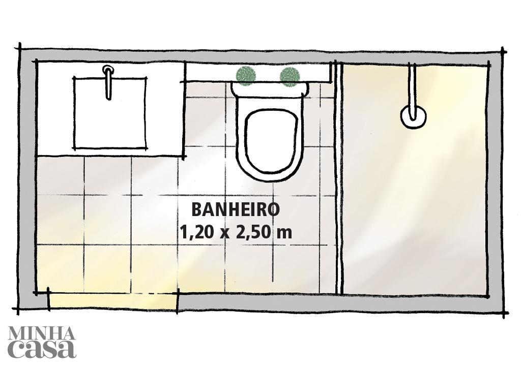 Reforma de banheiro pequeno traz pontos de cor ideias de organização
