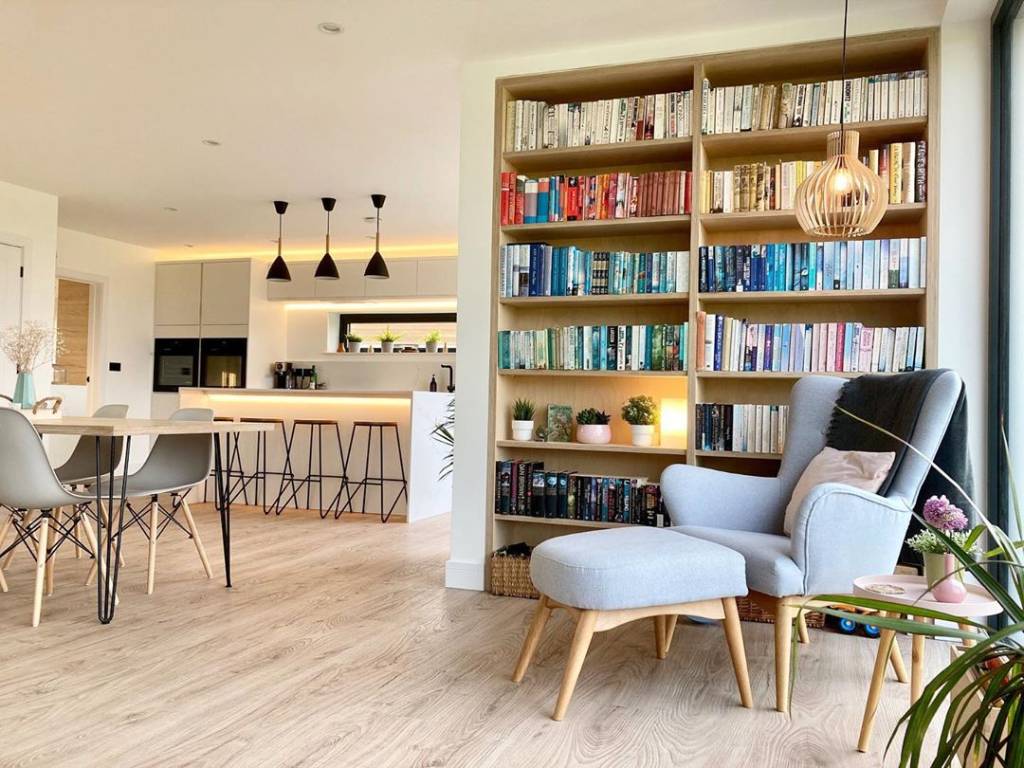 estante de livros