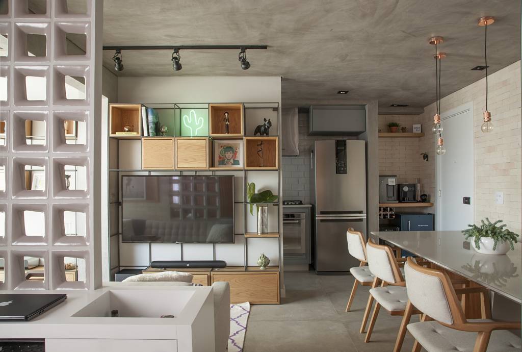 1-bar-em-casa-aprenda-como-transformar-esse-cantinho Home bar perto de área social