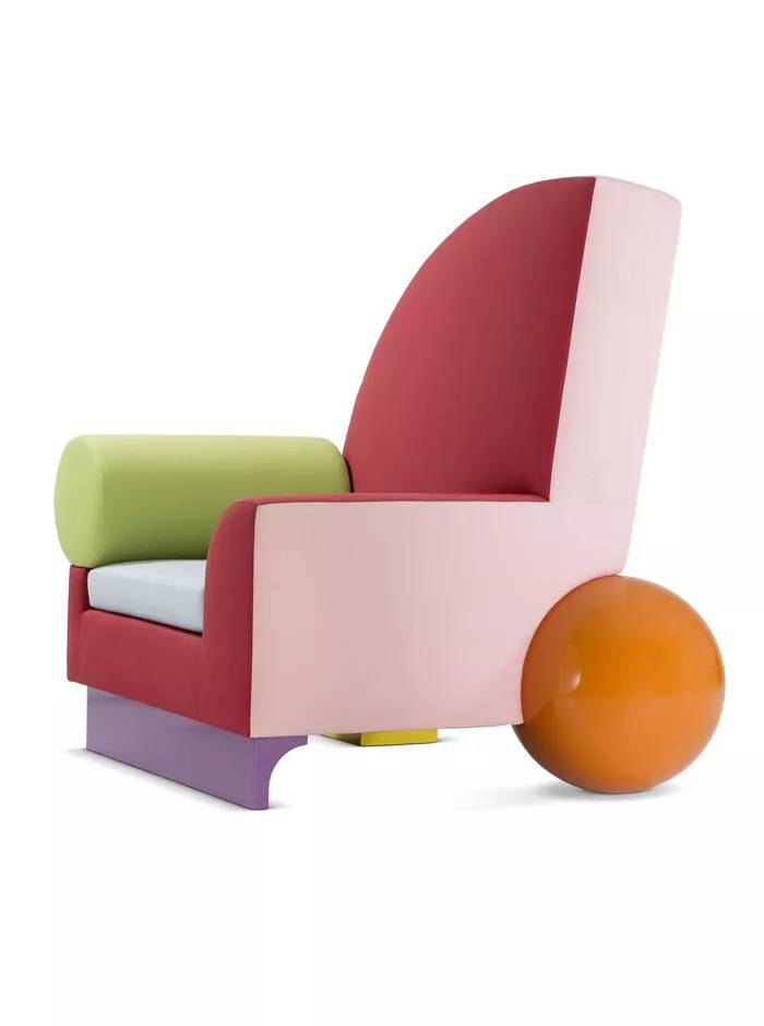 3-o-que-é-o-estilo-memphis-inspiração-para-o-decor-do-bbb-22 Poltrona Bel-Air de Peter Shire
