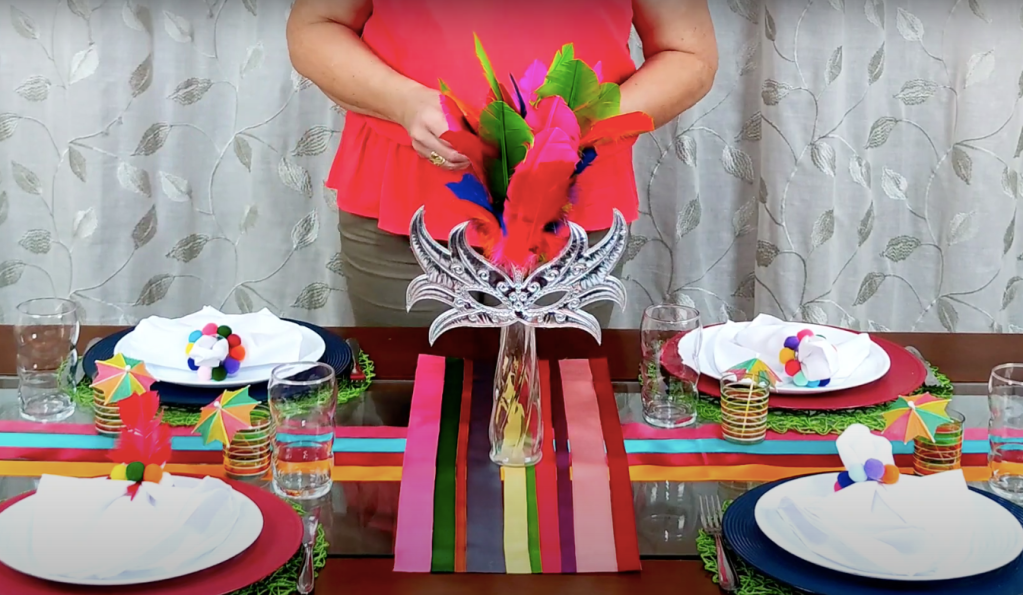 Mesa posta de Carnaval