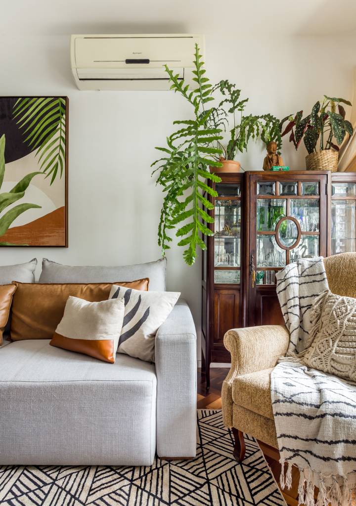 ambiente-estilo-boho-aconchegante Detalhe de sala de estar estilo boho