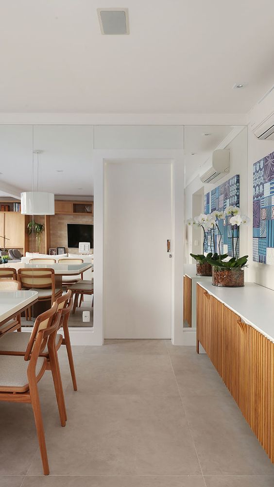 Buffets-da-sala-e-jantar-dicas-de-como-escolher-03 Buffet em madeira com topo branco