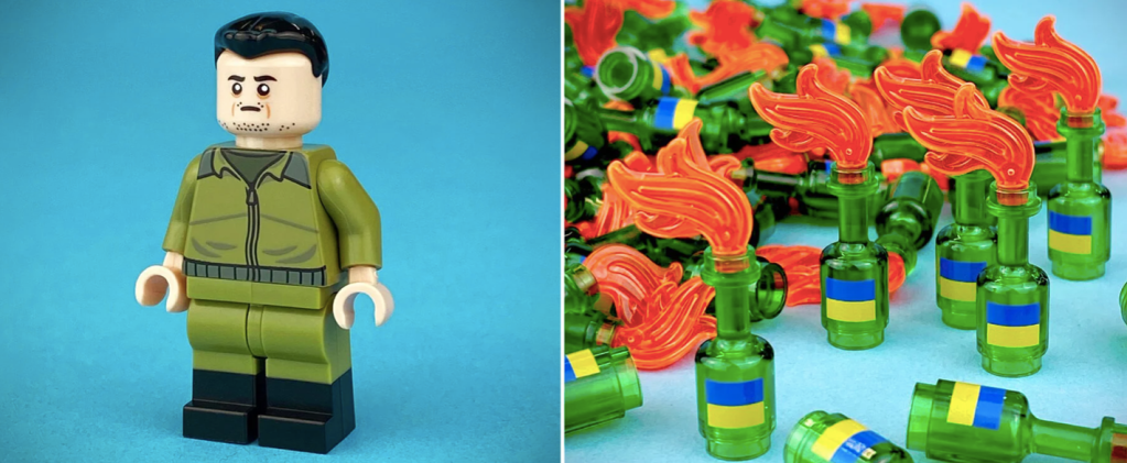Conheça-os-LEGOS-personalizados-para-apoiar-Ucrânia-03 Design de LEGO em apoio a Ucrânia