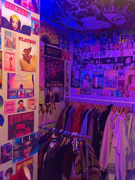 quarto-indie-04 Quarto com luz neon