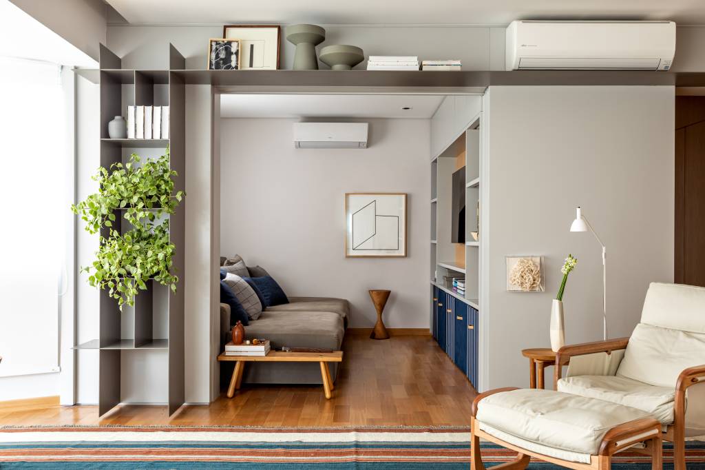 apartamento-pinheiros-sala-brinquedoteca Quarto foi transformado em sala de tv e brinquedoteca