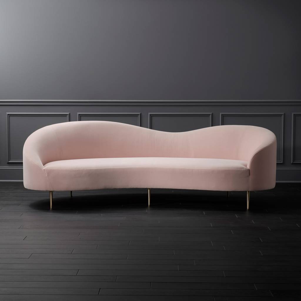 10 peças de design criadas por celebridades Dezeen (8) Sofá de formas curvas.