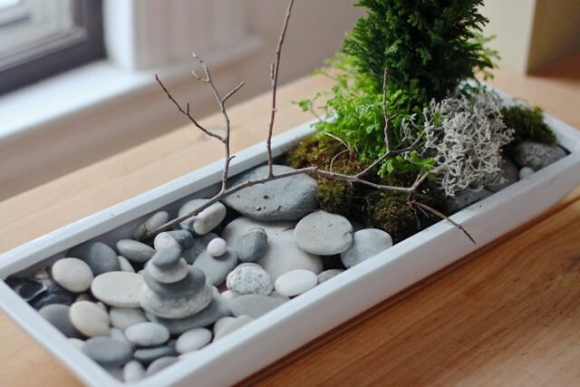 DIY como fazer um mini jardim zen e inspirações (13) zen
