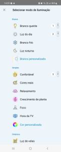 luminaria-wiz-05 Printscreen da tela do aplicativo WiZ