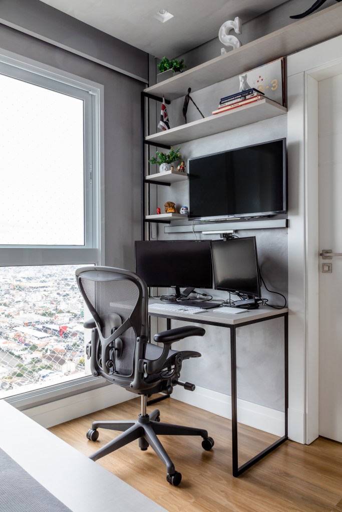 Piso vinílico; home office; quarto gamer