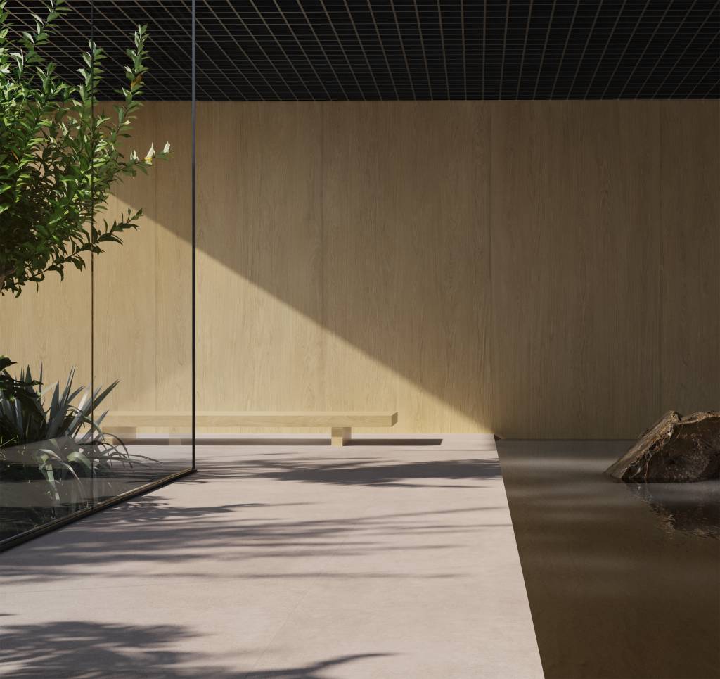 Legno Rovere (1,20 x 2,50 m):  ela apresenta a primeira estampa de madeira no universo dos Superformatos da Roca Cer&aacute;mica. Sua superf&iacute;cie reproduz fielmente a apar&ecirc;ncia natural e a sensa&ccedil;&atilde;o t&aacute;til &eacute; elevada com a aplica&ccedil;&atilde;o do carving que real&ccedil;a os veios, resultando em um produto pr&oacute;ximo &agrave; perfei&ccedil;&atilde;o encontrada na natureza. As placas de 1,20 x 2,50 m s&atilde;o ideais para aplica&ccedil;&atilde;o em pisos e paredes.