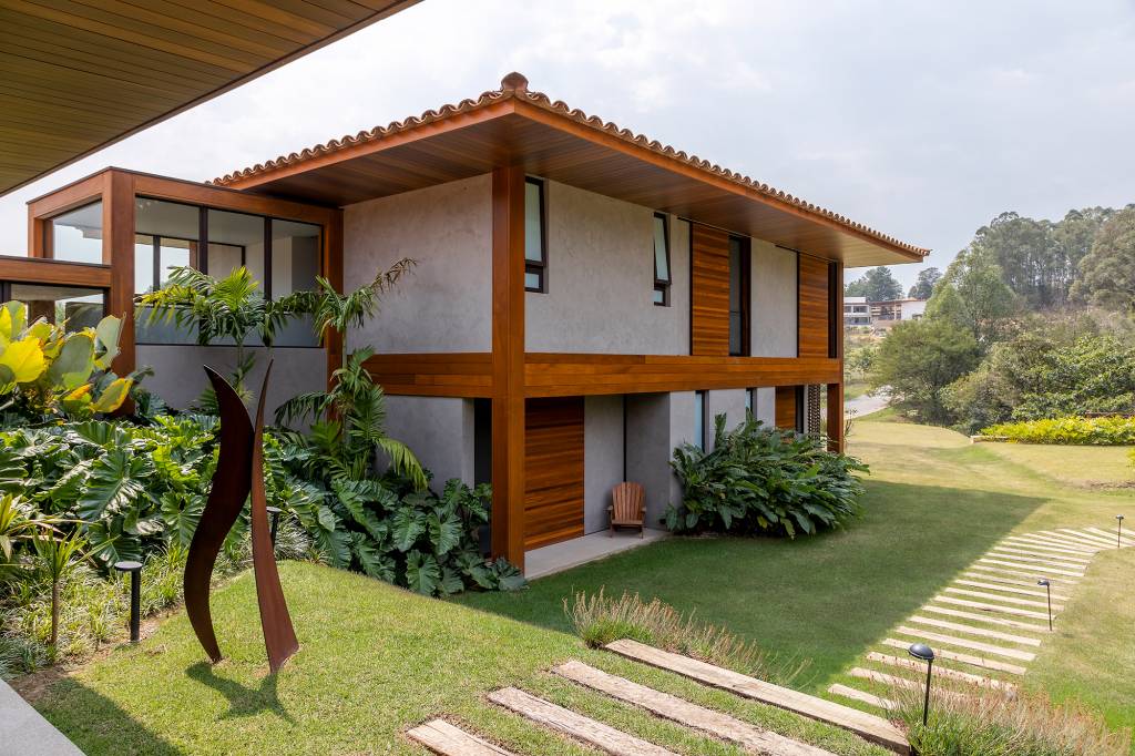 casa-campo-vista-natureza-todos-ambientes-gilda-meirelles-credito-rafael-renzo-(13) Casa campo vista natureza todos ambientes Gilda Meirelles Arquitetura jardim varanda paisagismo fachada