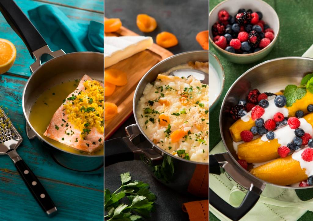 Receitas de salmão, risoto e banana assada para o Dia das Mães