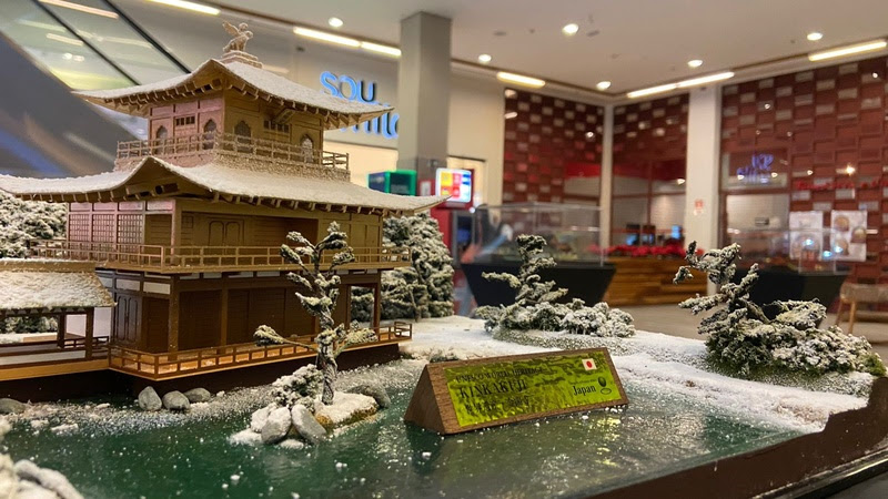 Mostra traz miniaturas de Patrimônios Mundiais da UNESCO no Japão