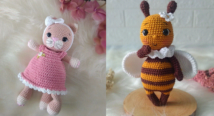amigurmi Peças em Amigurumi confeccionadas pelo Arteliê da Vivi, expositora da Mega Artesanal 2023.