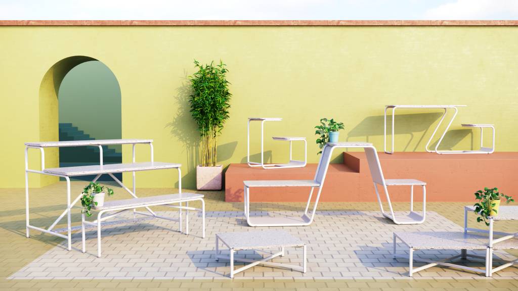 Novidário produz móveis a partir de tubos de pasta de dente