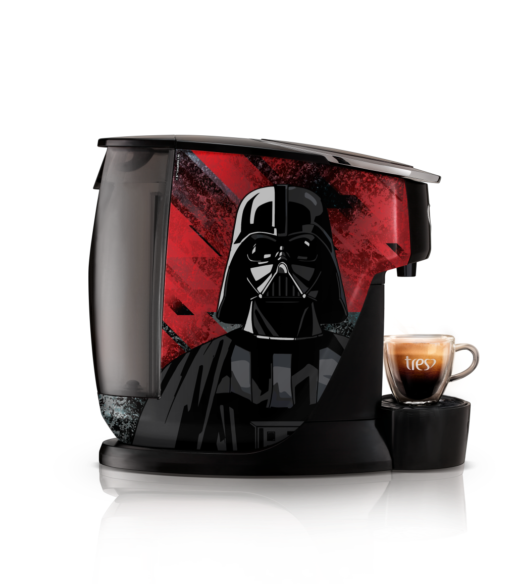 3 Corações e Disney lançam cafeteira inspirada em Star Wars