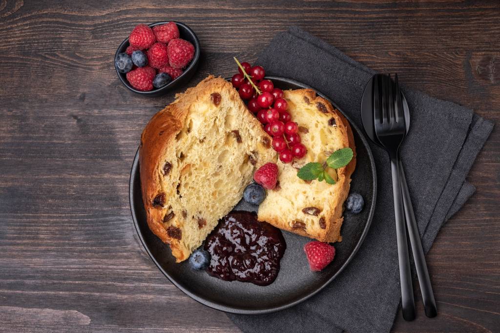 Biscoitos de panetone