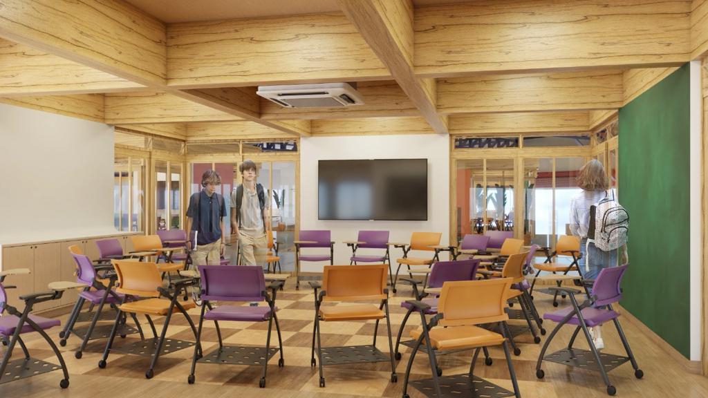 Escola afetada pelas chuvas ganha projeto moderno e sustent&aacute;vel