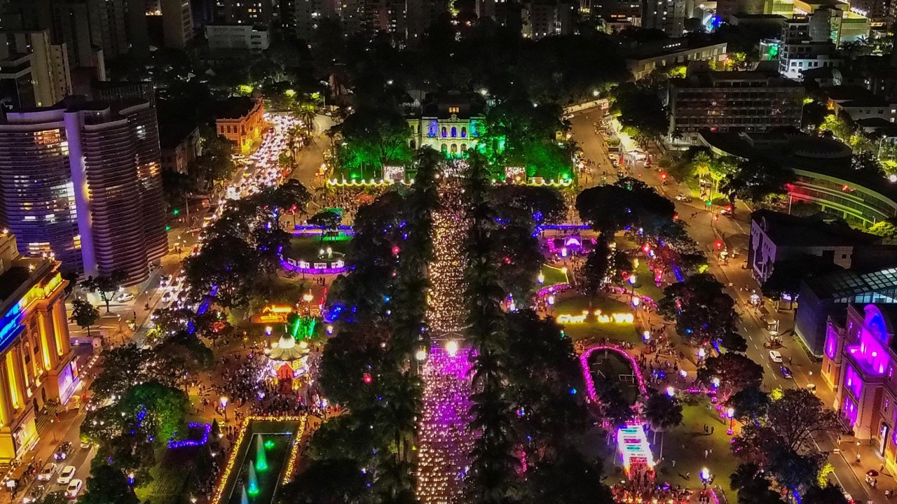 Natal da Praça da Liberdade, em BH, homenageia a arte e o povo mineiro