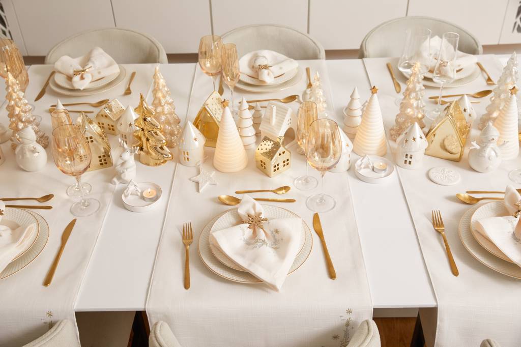 mesa-posta-natal-camicado Inspirações de mesa posta de natal e fim de ano. Na foto, mesa posta da Camicado.