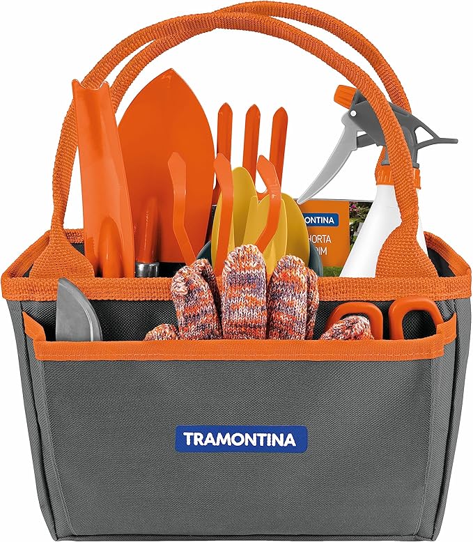 Kit Para Jardinagem com Bolsa De Lona 13 Pe&ccedil;as