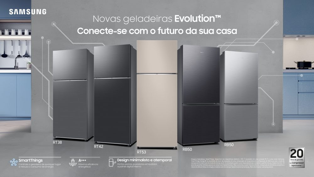 samsung Geladeiras Evolution, da Samsung