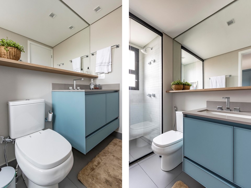 Banheiros pequenos: 4 elementos a considerar para otimizar e ampliar o espaço