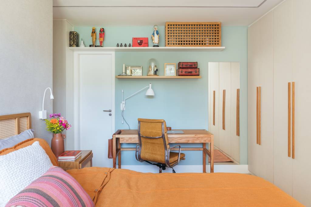 Pequena reforma repagina quarto do casal, quarto da filha, copa e lavabo de apê