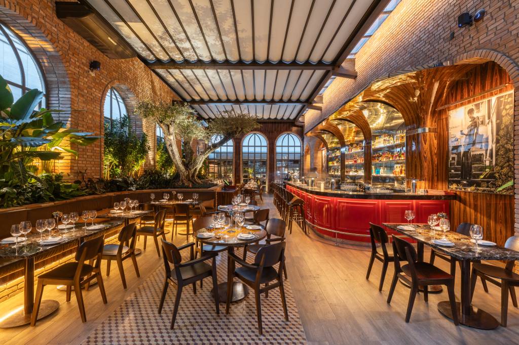 Restaurante é inspirado na arquitetura de antigos palácios italianos