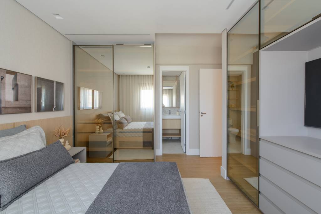 ape-56-m-em-tons-de-bege-divisoria-articulada-entre-sala-e-cozinha-ana-carolina-queiroz-arquitetura-17-quarto Apê de 56 m² em tons de bege tem divisória articulada entre sala e cozinha. Projeto de Ana Carolina Queiroz Arquitetura.