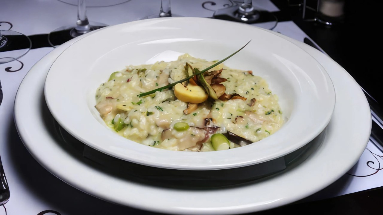 Risoto de Aspargos com Shitake