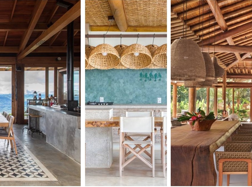 5 cozinhas rústicas maravilhosas de casas de campo e praia
