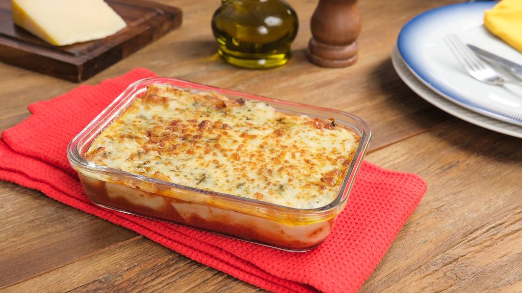 Lasanha de Molho Vermelho Fácil na Air Fryer